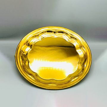 Asian Style Rice Serving Platter-Small 12 inches-PVD Coated QM Branded